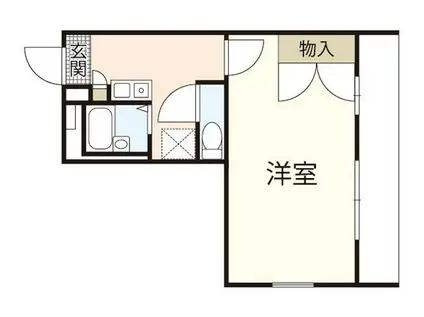 レオパレスレインボーII(1K/2階)の間取り写真