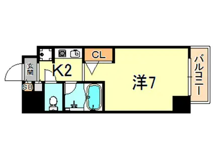 フェニックスK1(1K/5階)の間取り写真