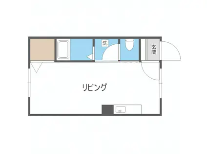 パール1ミカエルマンション(ワンルーム/3階)の間取り写真