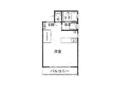 MビルII(ワンルーム/3階)の間取り写真