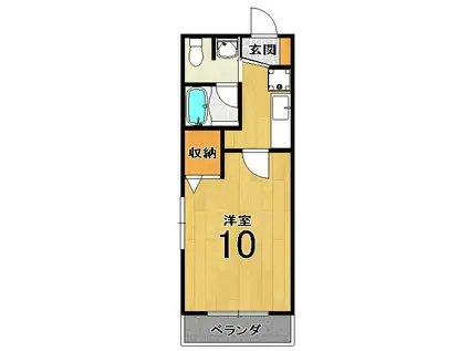 メゾン・エクセル(1K/2階)の間取り写真