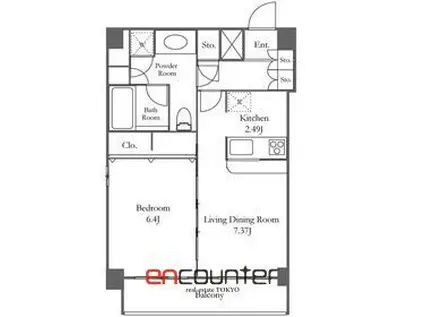 プレミアステージ笹塚(1LDK/10階)の間取り写真