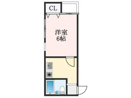 メゾンドルチェⅠ(1K/3階)の間取り写真