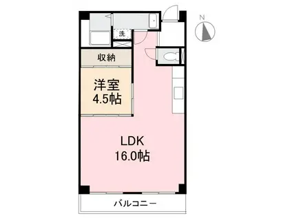 モアメゾン番町(1LDK/1階)の間取り写真