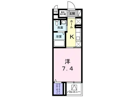 ルミエール(1K/5階)の間取り写真