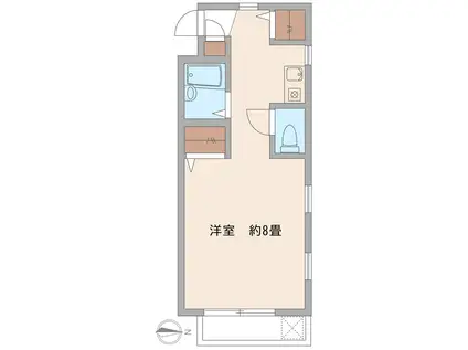 シェモア・正風(ワンルーム/2階)の間取り写真