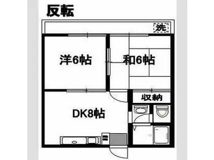 アメニクスM(2DK/3階)の間取り写真