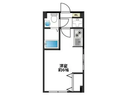 ハイム町田(1K/2階)の間取り写真