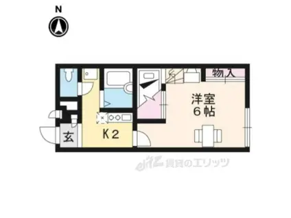 レオパレス大宅(1K/1階)の間取り写真