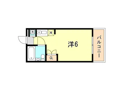 シティゴールド(1K/4階)の間取り写真
