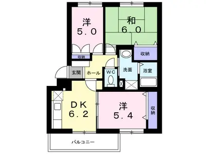 アーバンハイツTMI(3DK/1階)の間取り写真