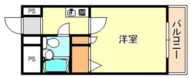 アーバンエース西神戸パル(1K/3階)の間取り写真