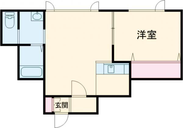 グランブル(1LDK/1階)の間取り写真