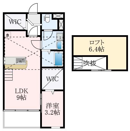 南海泉北線 深井駅 徒歩20分 2階建 築17年(1LDK/2階)の間取り写真