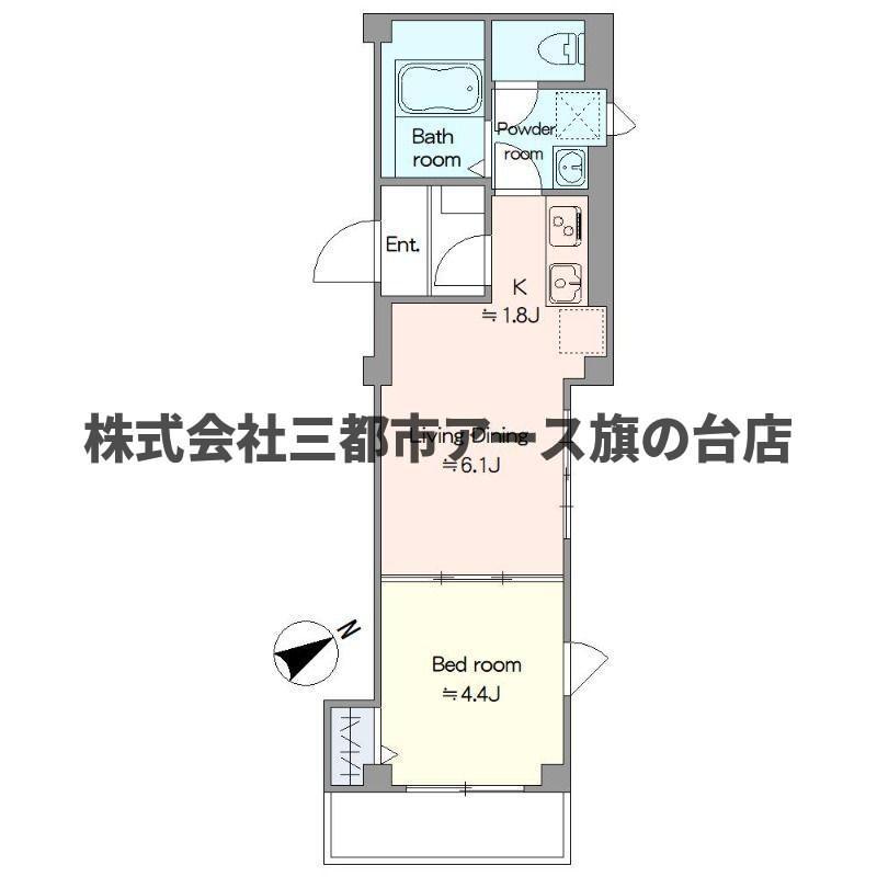 LITERA GROVE(1LDK/3階)の間取り写真