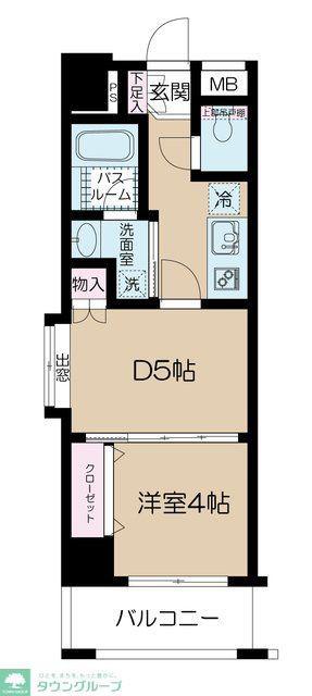日神デュオステージ川越新富町(1DK/8階)の間取り写真