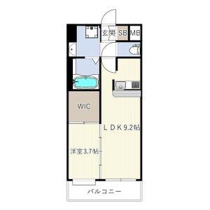 ES-GRANDE大阪 CITY AVENUE(1LDK/7階)の間取り写真