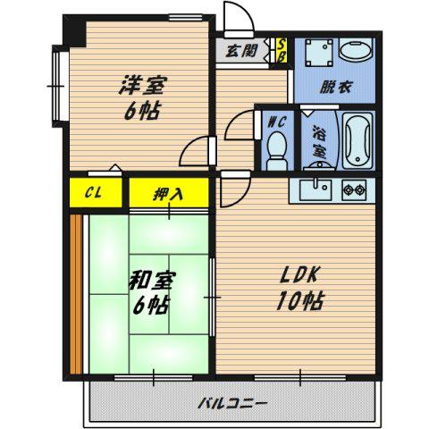 パラドリーム・IB(2LDK/5階)の間取り写真