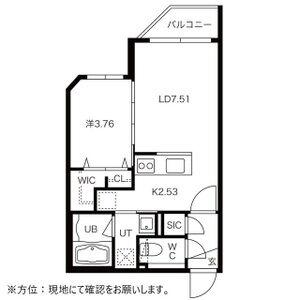 GRAN FERIA(1LDK/3階)の間取り写真