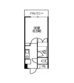 ドミール喜多見(1K/2階)の間取り写真
