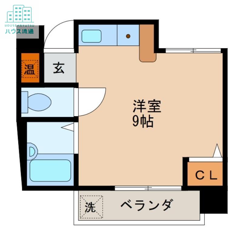 フローネ橋口(ワンルーム/4階)の間取り写真