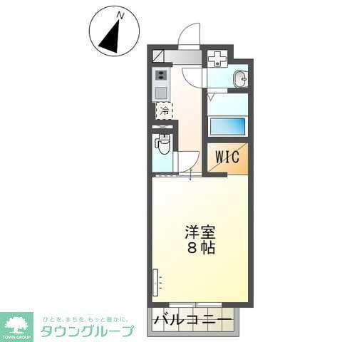 FLORENTINE FLOAT(1K/5階)の間取り写真