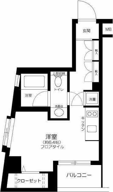 セジョリ早稲田(ワンルーム/2階)の間取り写真