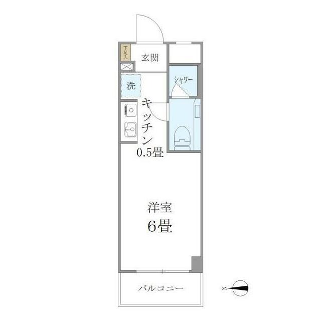 ISM平塚(ワンルーム/5階)の間取り写真