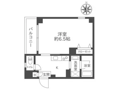 シャトレKOYOIII(1K/5階)の間取り写真