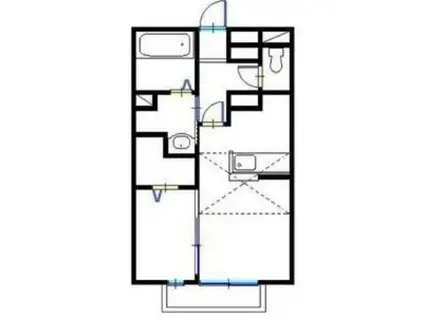 アーバンプラザ(1LDK/2階)の間取り写真