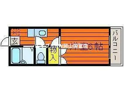 メゾンフェスタ(1K/3階)の間取り写真