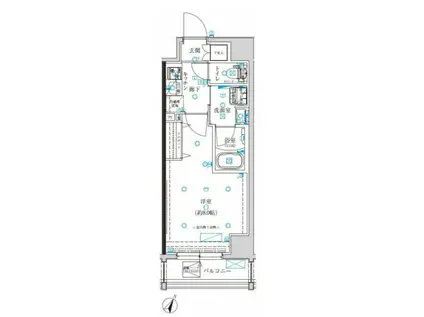 クレイシア板橋蓮沼(1K/9階)の間取り写真
