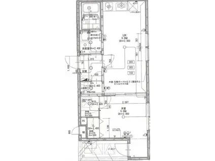 フジパレス蛍池南町II番館(1LDK/2階)の間取り写真