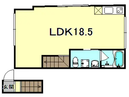 OHGIソラノマ(ワンルーム/2階)の間取り写真