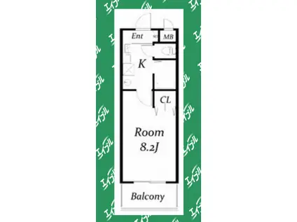 サンライズ新金山(1K/6階)の間取り写真