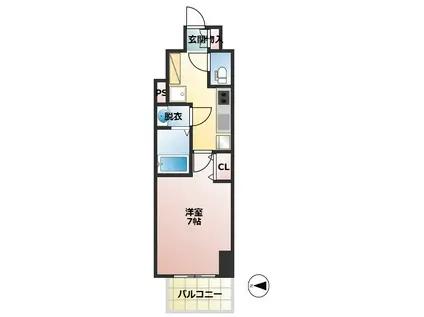 リヴェント森ノ宮(1K/8階)の間取り写真