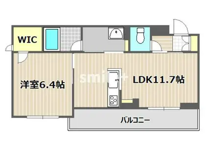 グランデ・アルベロ(1LDK/2階)の間取り写真