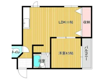 ルエーテ20(1LDK/3階)の間取り写真