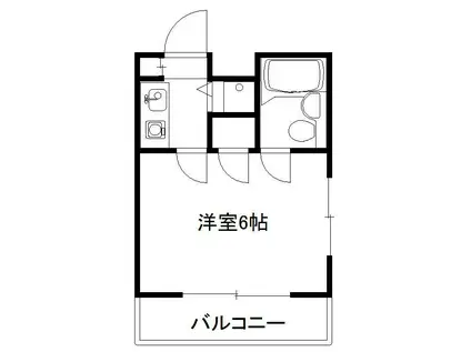 ドミトリーゴコー(1K/2階)の間取り写真