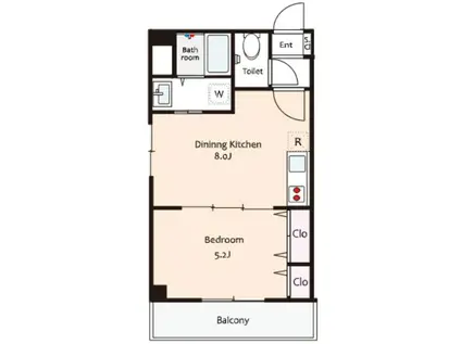 センチュリーヒルズ(1LDK/2階)の間取り写真