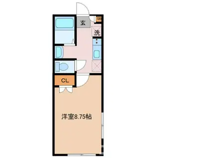 FOREST VILLAGE NAGAREYAMA(1K/1階)の間取り写真