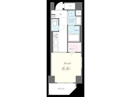 MAISON DE QUALITE(1K/2階)の間取り写真