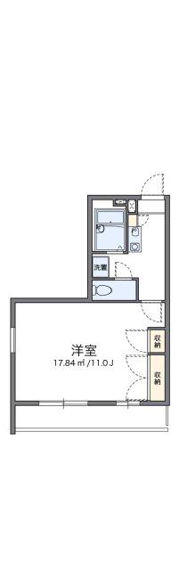 レオパレスTOMOMATSU(1K/2階)の間取り写真