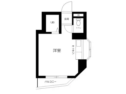 サンライズ西荻(ワンルーム/2階)の間取り写真