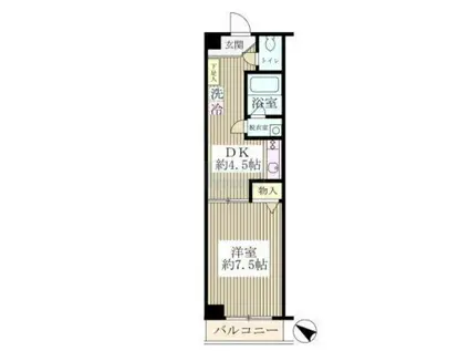 カナリーテラス志村坂上(1DK/2階)の間取り写真