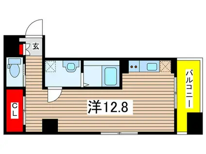 NIDO(ワンルーム/2階)の間取り写真