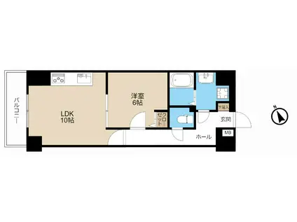 ロン・ポワン(1LDK/5階)の間取り写真