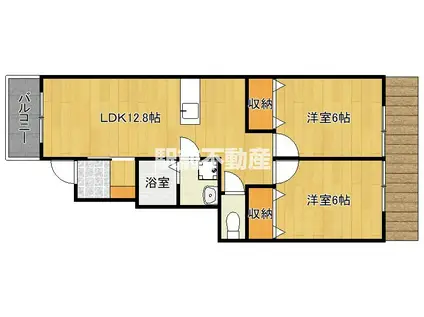 フェリーチェ・コセA棟(2LDK/1階)の間取り写真