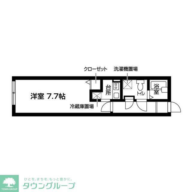 BRIGHT西葛西(1K/3階)の間取り写真