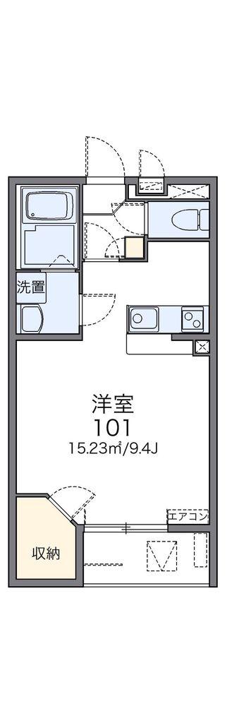 レオネクストミモザ51777(1K/1階)の間取り写真